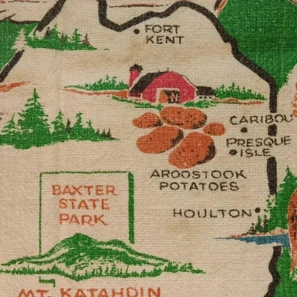 Retro  Maine Tea Towel - Picture 6 of 9